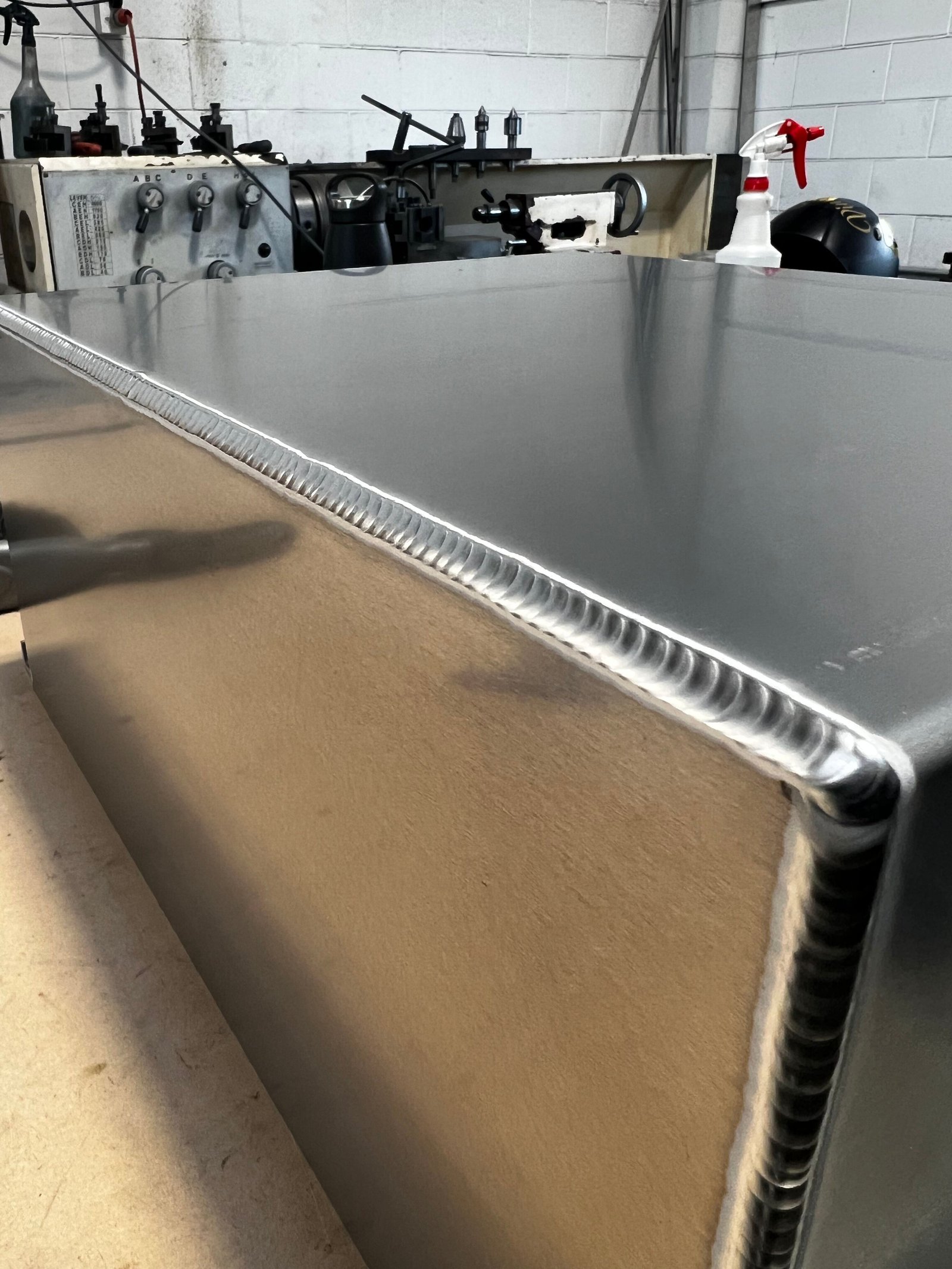 Custom aluminium fabrication detail