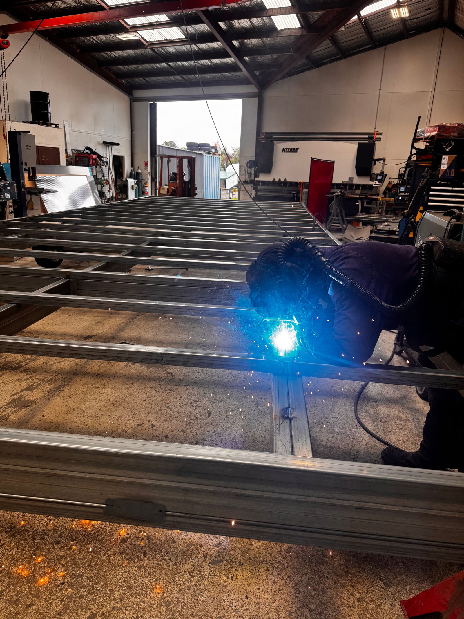 Bays Engineering workshop welding